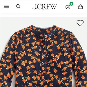 JCrew NWOT Popover Blouse - XL